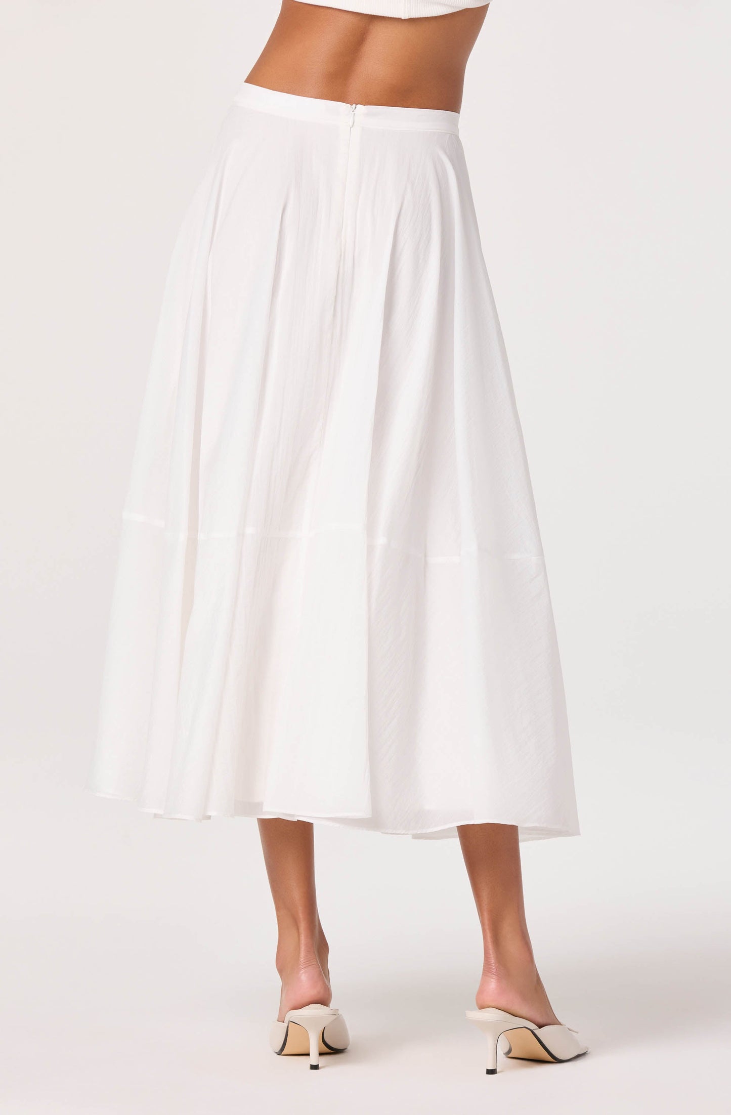 Grace Tiered A-Line Midi Skirt