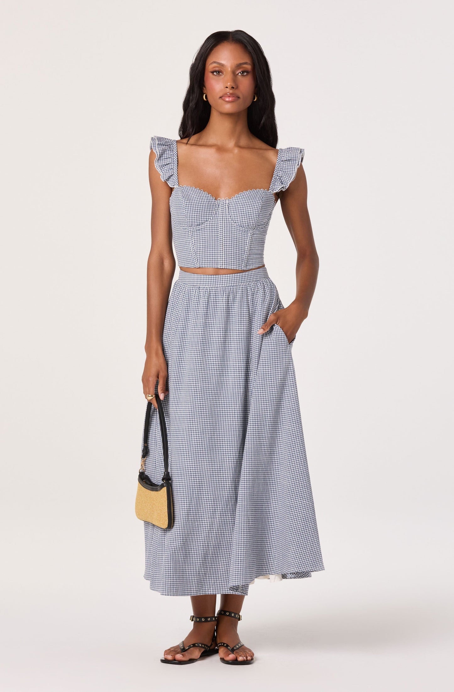 Wylda A-Line Midi Skirt