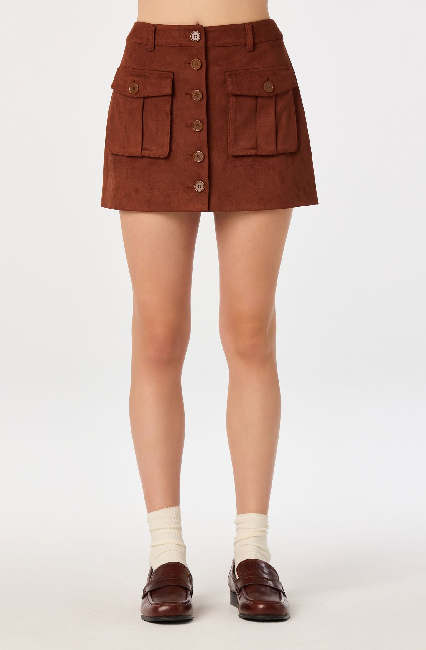 Becky Faux Suede Mini Skirt