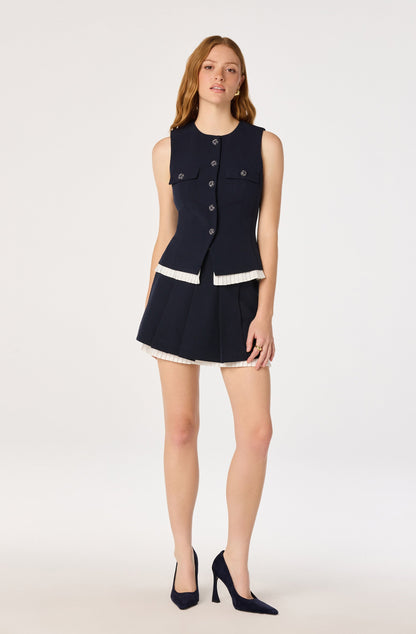 Melian Pleated Mini Skirt