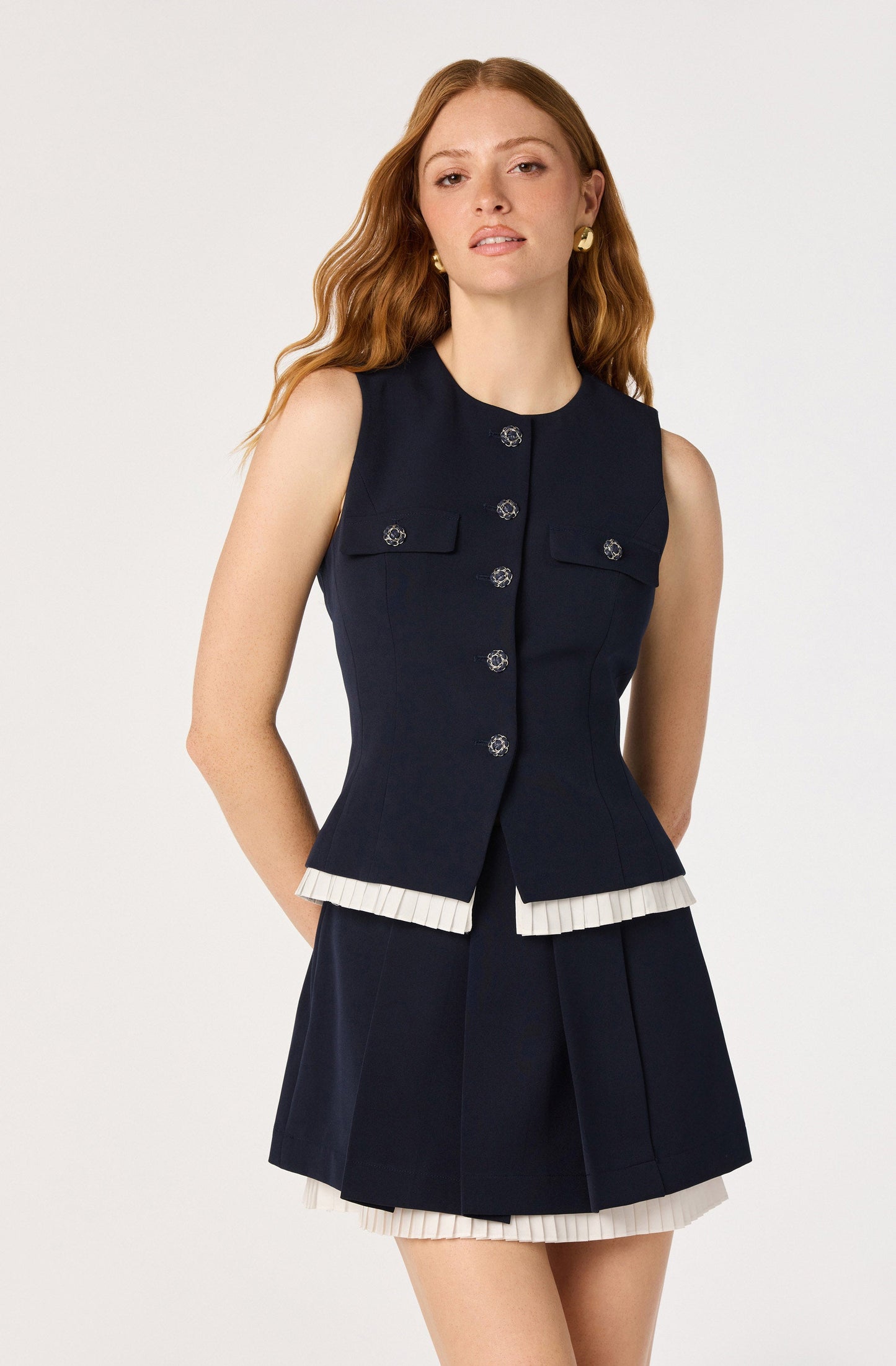 Melian Pleated Mini Skirt