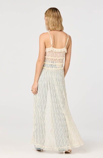 Sariyah Lace Flyaway Maxi Tunic Top