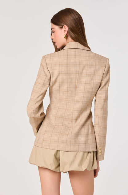 Valor Plaid Tailored Blazer