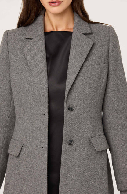 Melisse Wool Blend Longline Coat