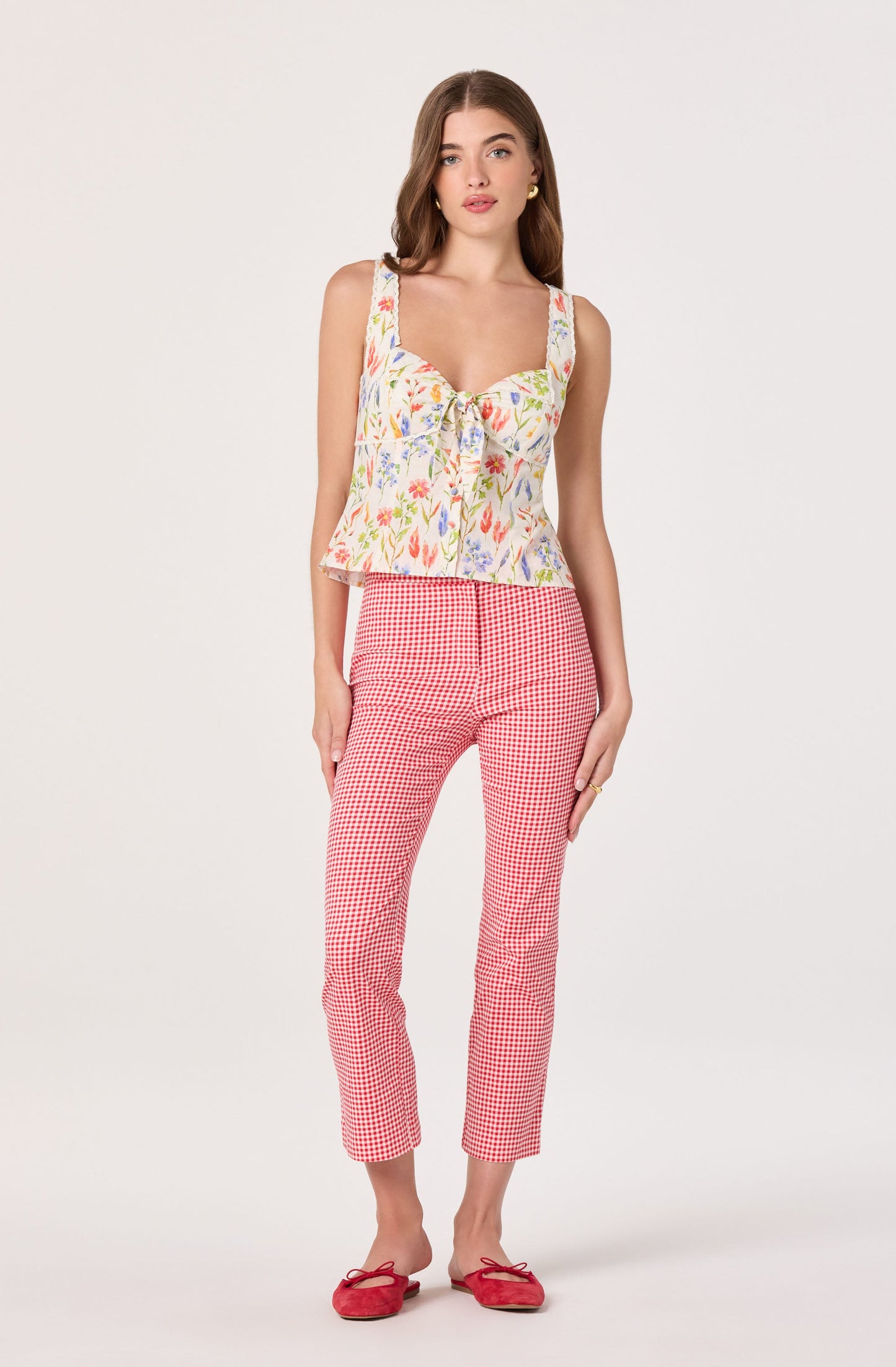 Theresa Floral Lace Bustier Tank