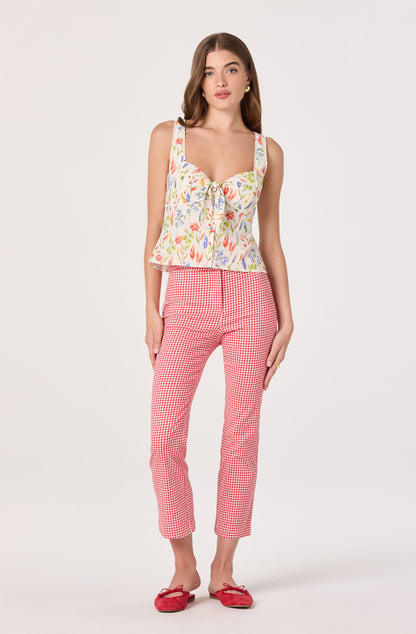 Theresa Floral Lace Bustier Tank