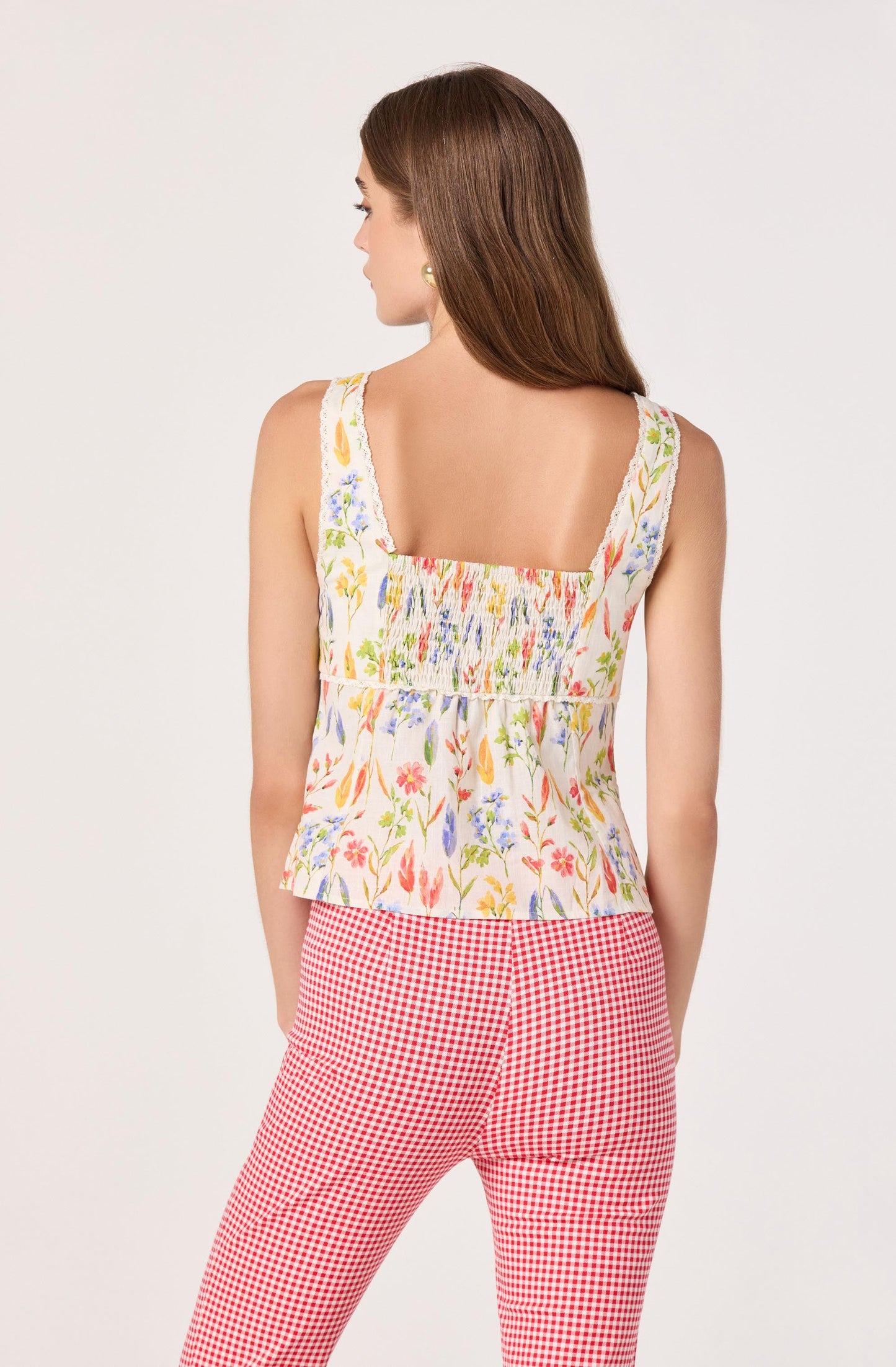 Theresa Floral Lace Bustier Tank