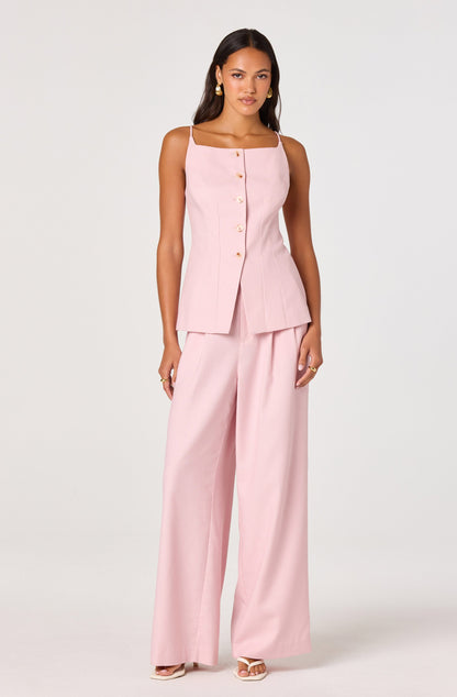 Neha Button-Front Longline Top
