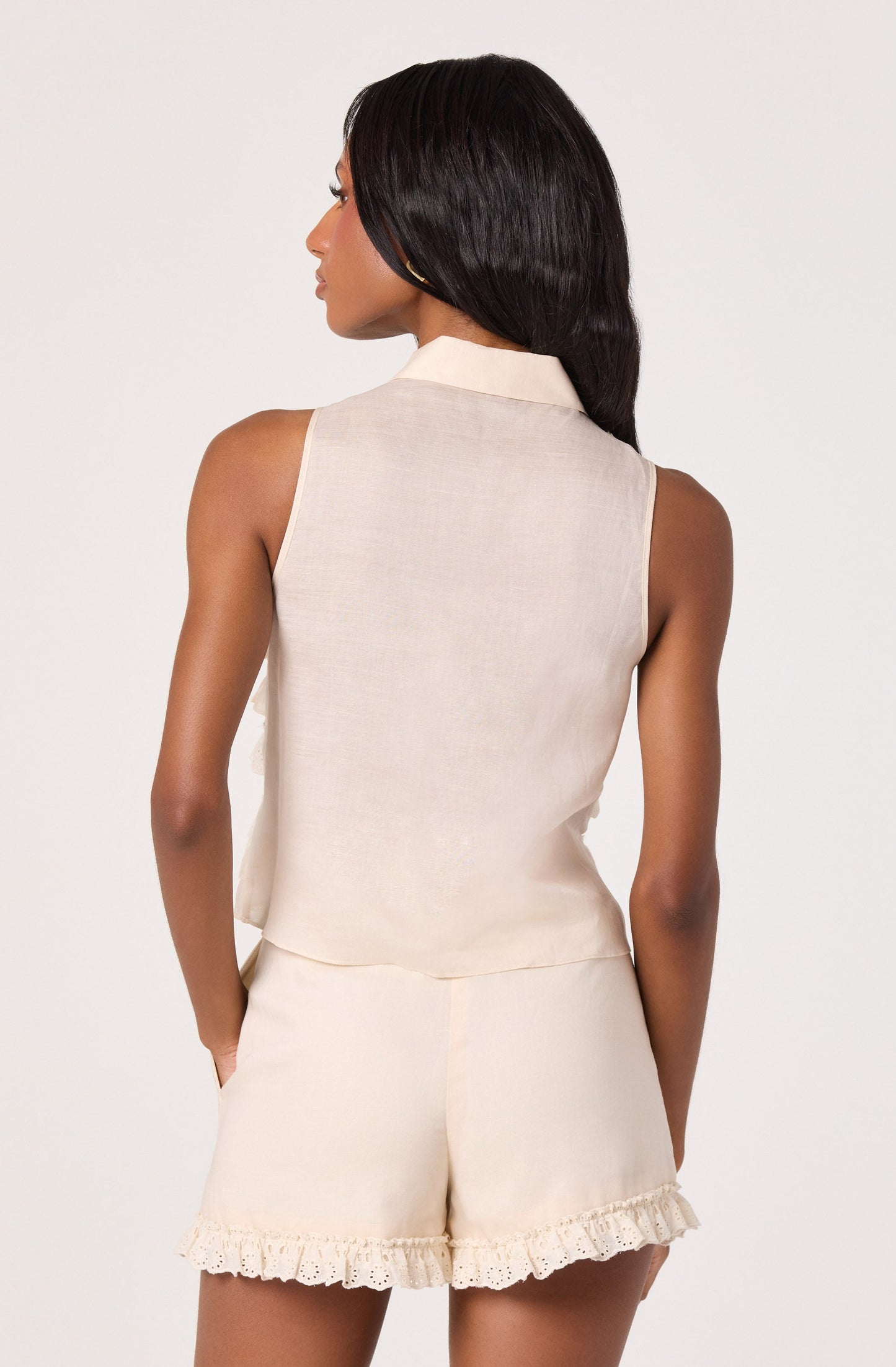 Nienna Layered Ruffle Cropped Top