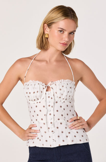 Lizzie Bustier Halter Top