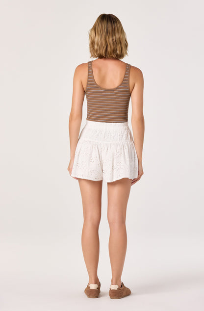 Kaylea Striped Scoop Neck Tank Top
