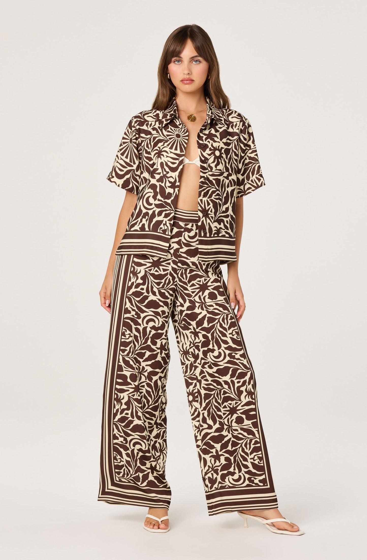 Logan Boxy Button-Up Collared Top