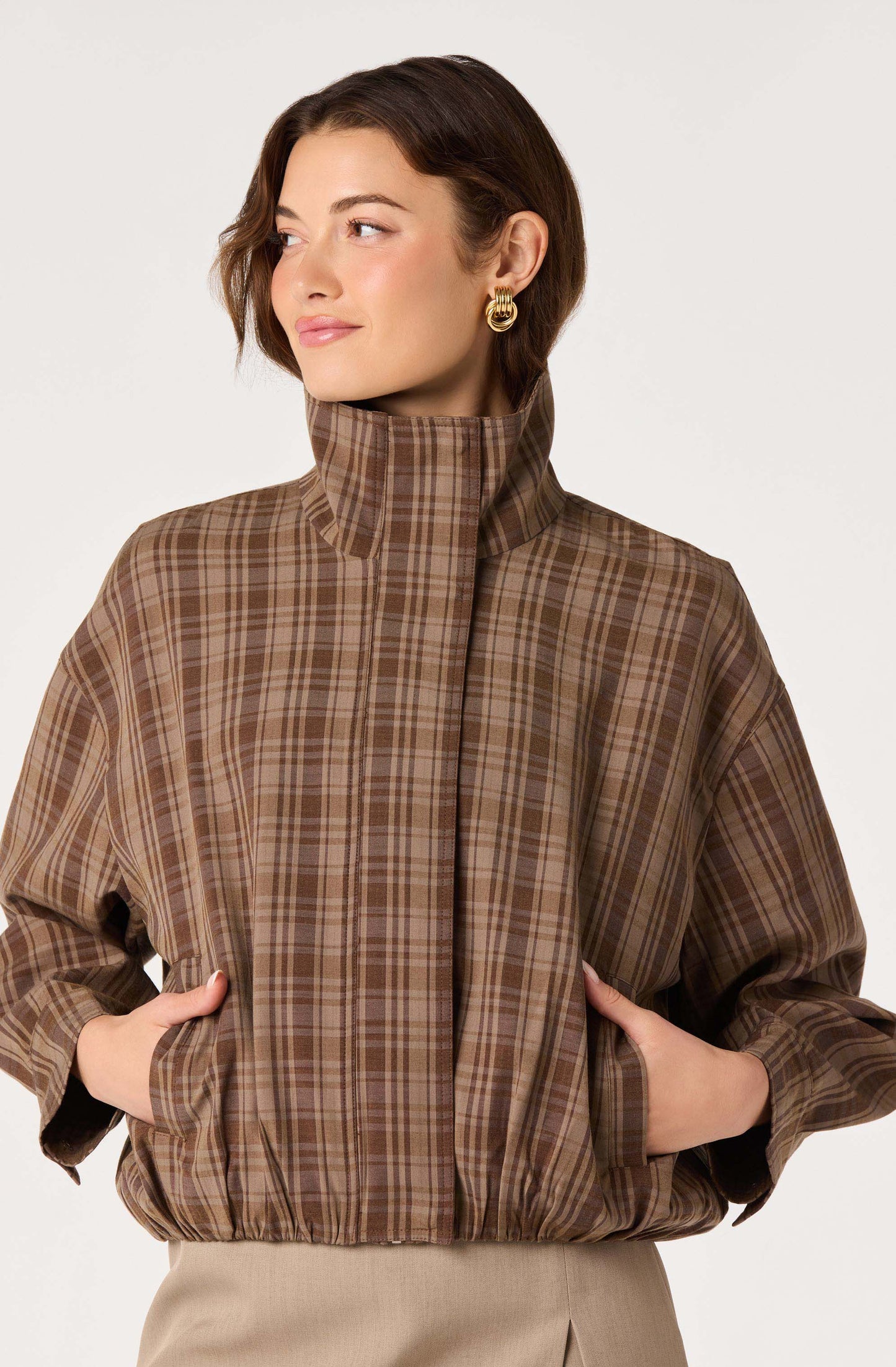 Cooper Funnel-Collar Bomber Jacket