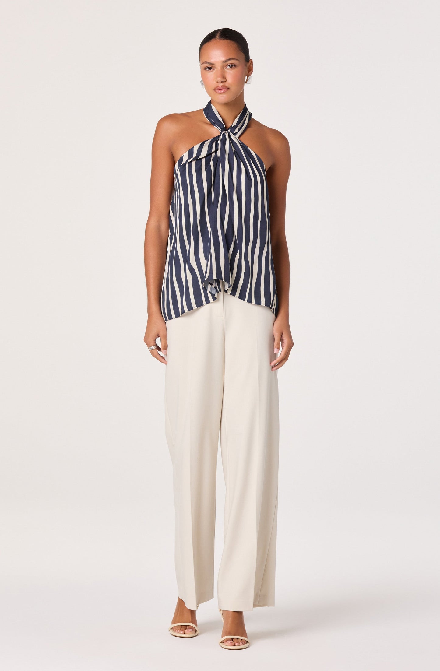 Cira Twist-Front Halter Top