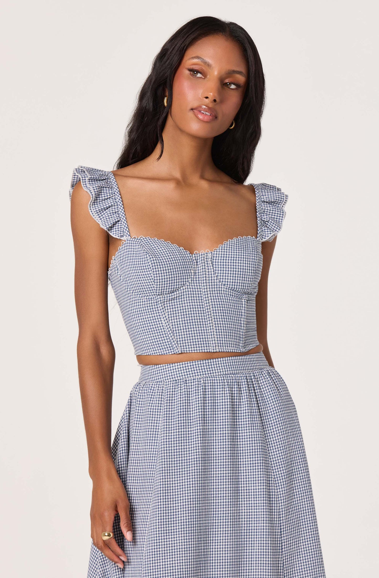 Wedelia Corset-Lace Bustier Top