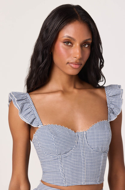 Wedelia Corset-Lace Bustier Top
