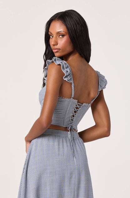 Wedelia Corset-Lace Bustier Top