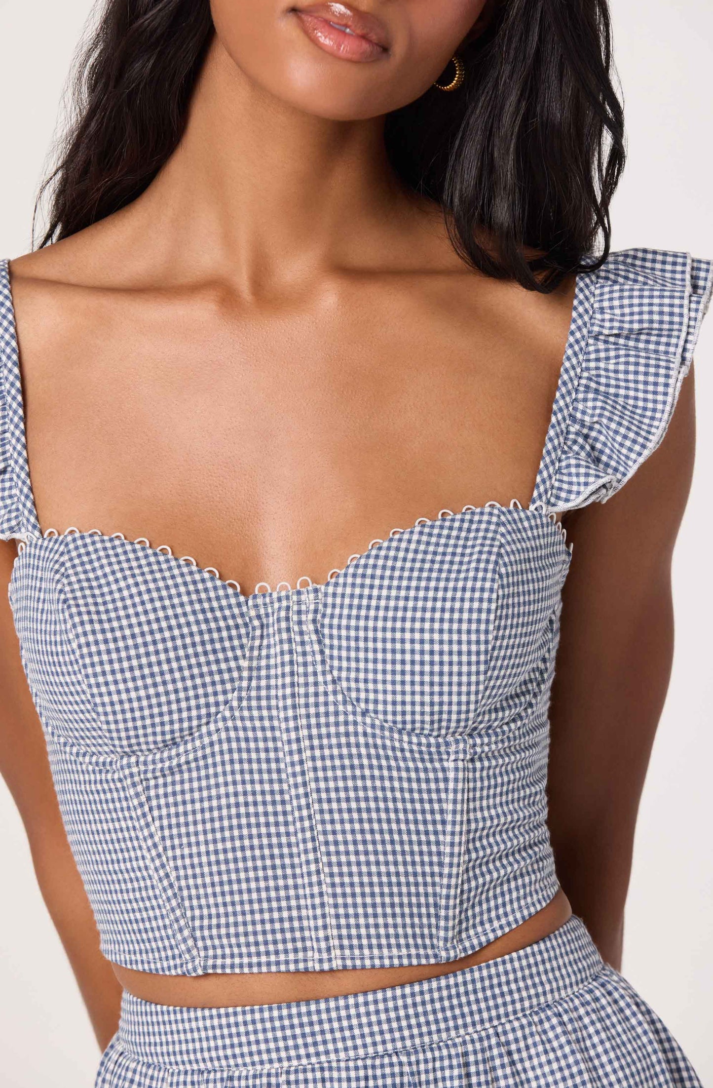 Wedelia Corset-Lace Bustier Top