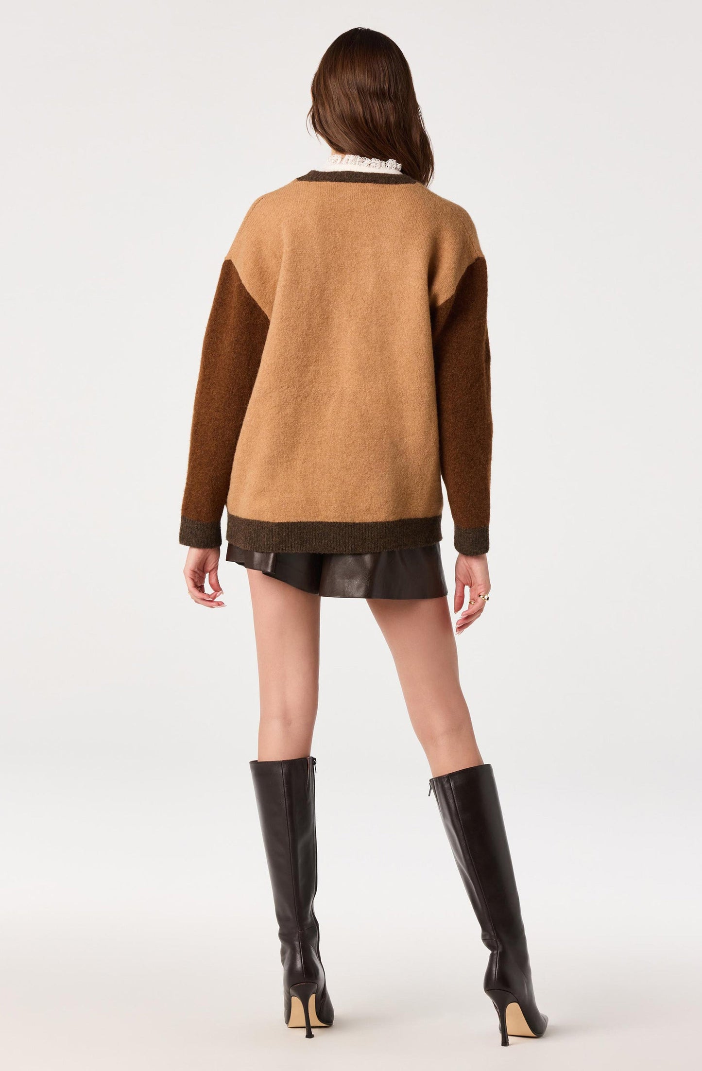 Rosalinda Intarsia Oversized Cardigan
