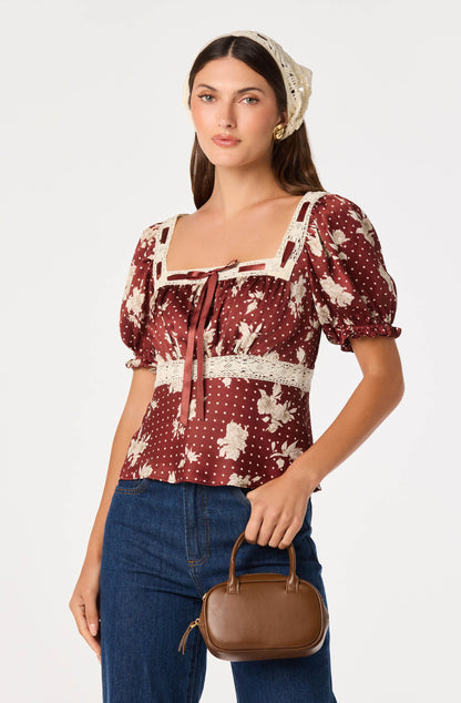 Kristal Milkmaid Top