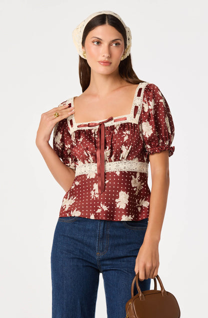 Kristal Milkmaid Top