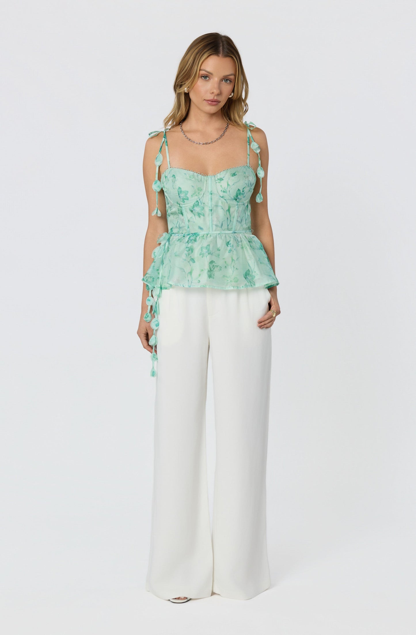 Halcyon Floral Bustier Top