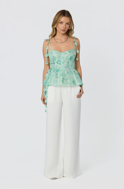 Halcyon Floral Bustier Top