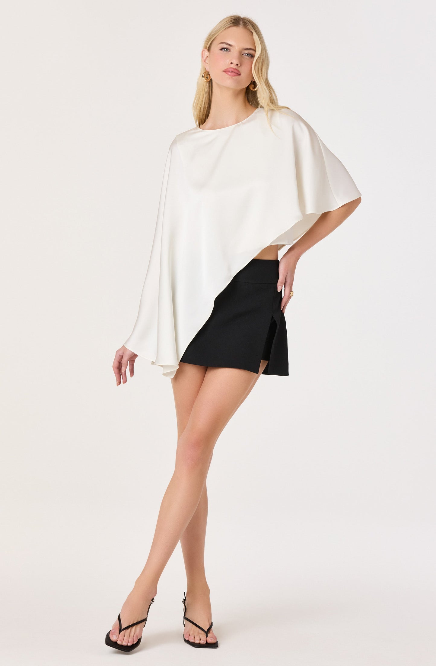 Thea Asymmetric Cape Top