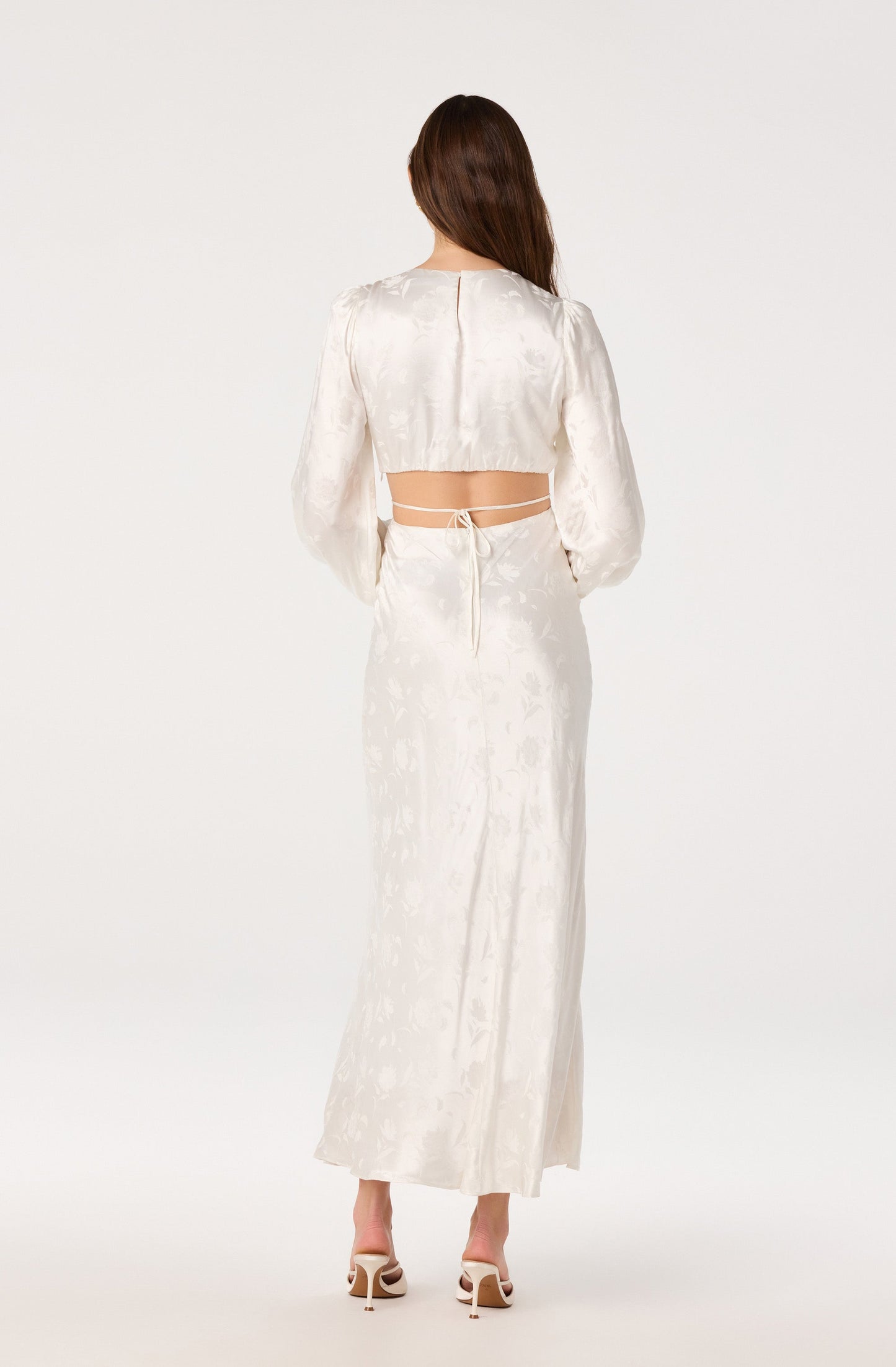 Quinn Floral Jacquard Maxi Dress
