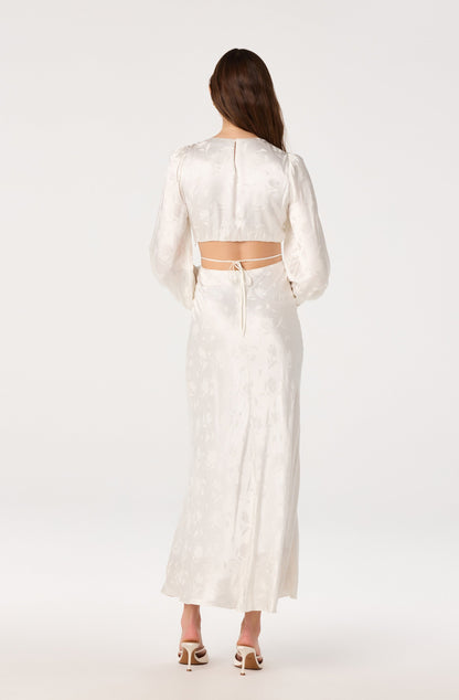 Quinn Floral Jacquard Maxi Dress