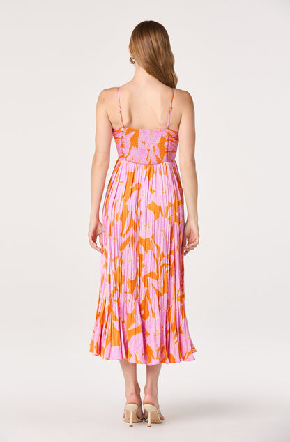 Maeve Pleated Midi Dress