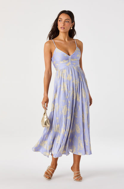 Maeve Pleated Midi Dress
