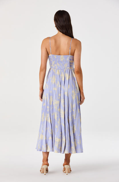 Maeve Pleated Midi Dress