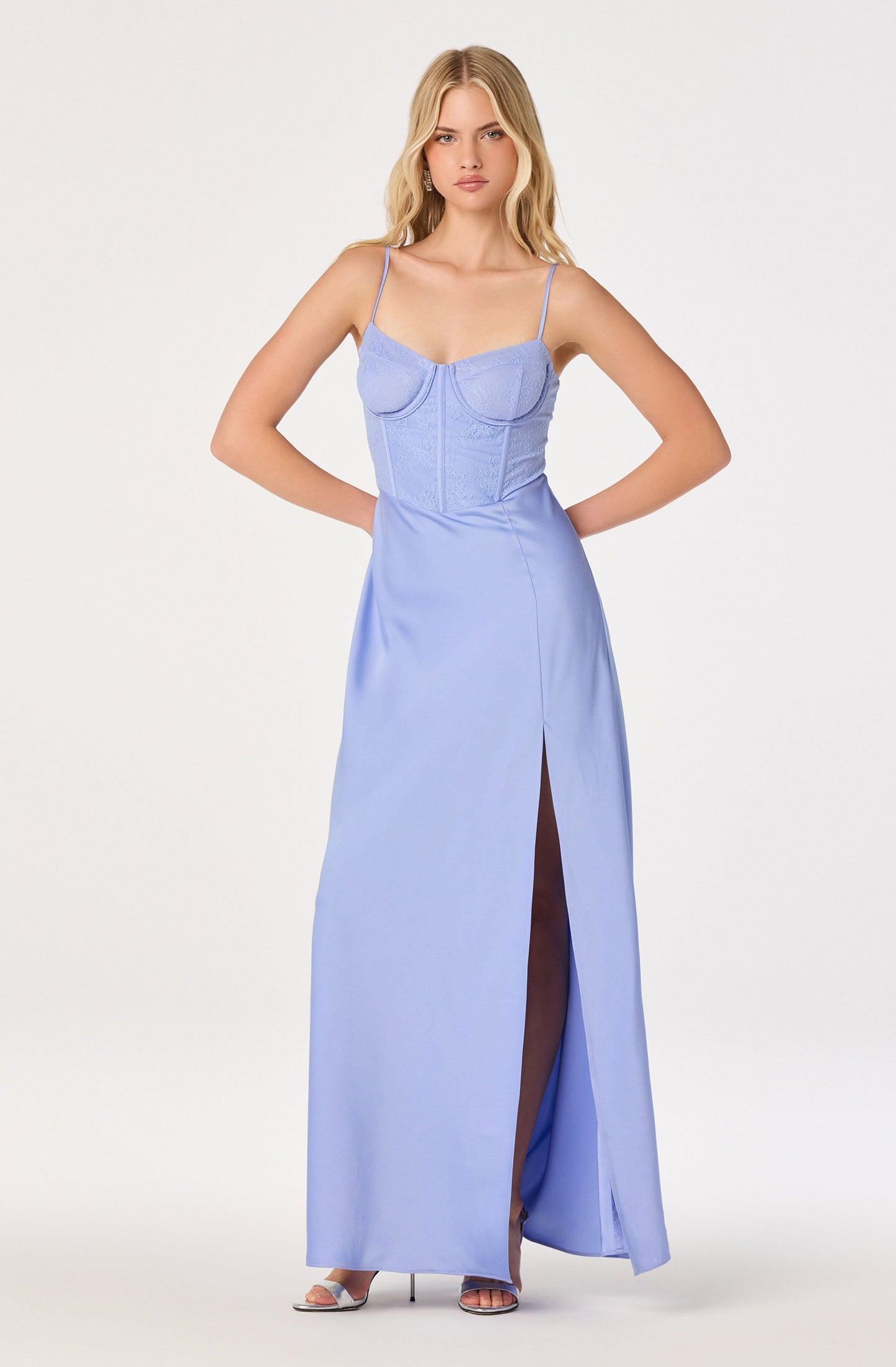 Zinnia Lace Bustier Maxi Gown