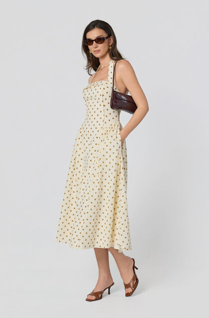 Marianna Halter Midi Dress