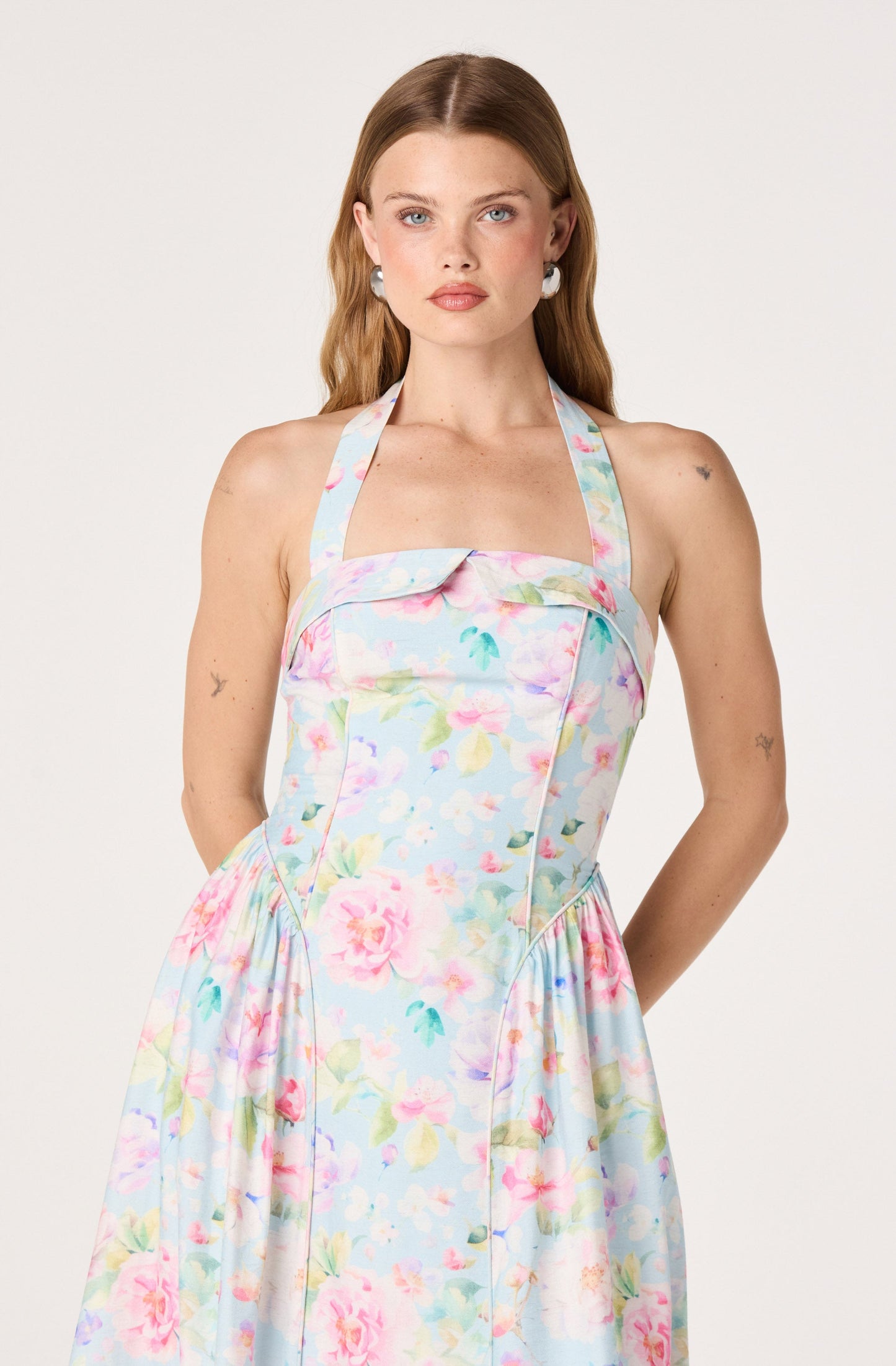 Marianna Halter Midi Dress