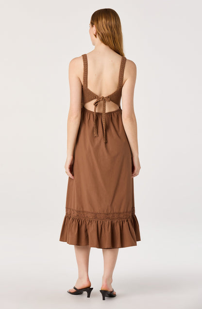 Jacquelin Crochet Open Back Dress