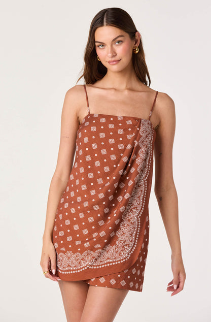 Scarlett Faux Wrap Mini Dress