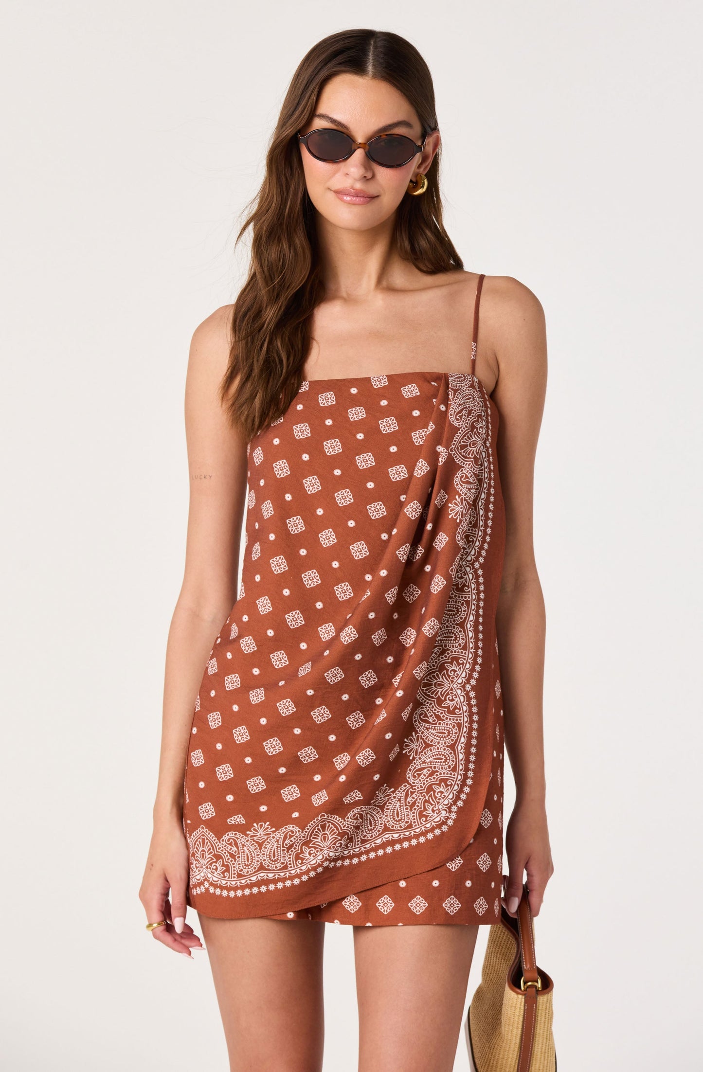 Scarlett Faux Wrap Mini Dress