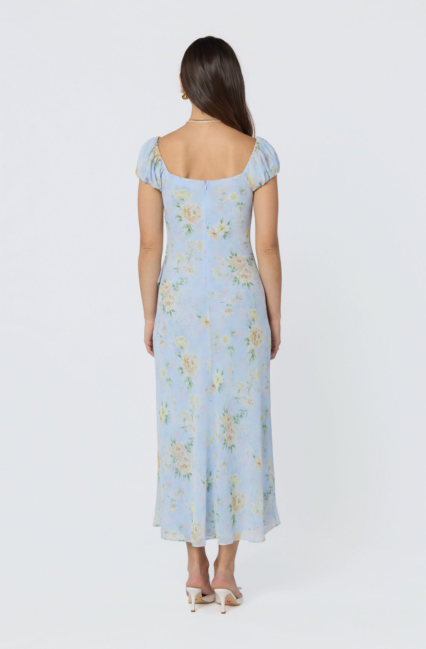 Florence Floral Puff Sleeve Maxi Dress