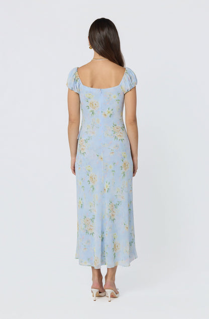 Florence Floral Puff Sleeve Maxi Dress
