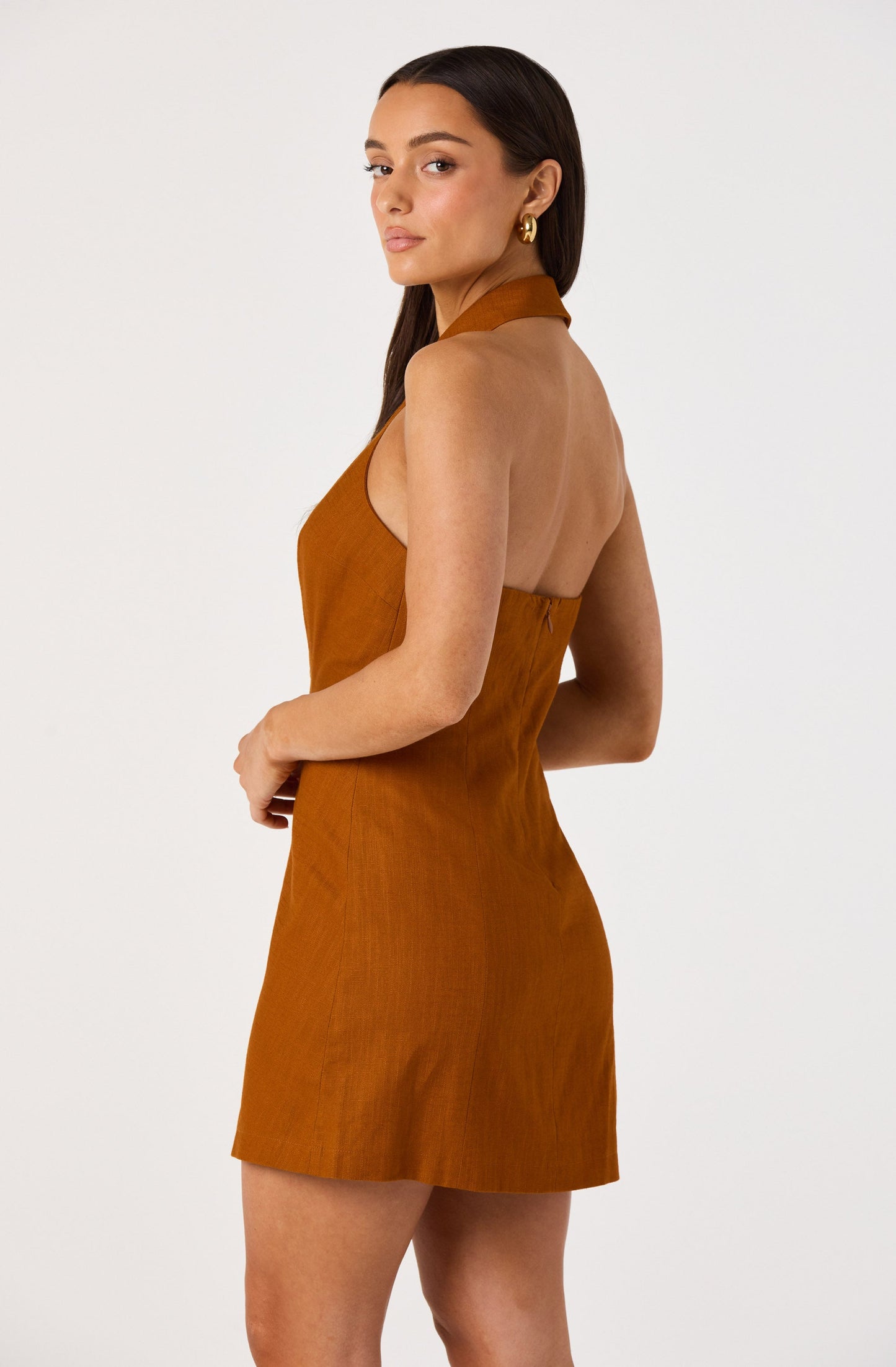 Rosemarie Halter Blazer Mini Dress