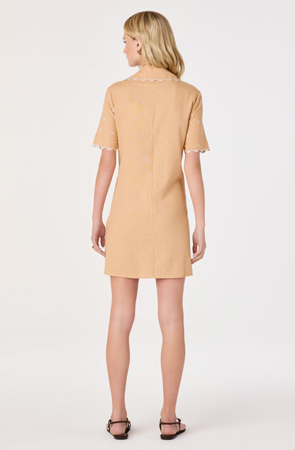 Noelle Eyelet Palm Tree Mini Dress