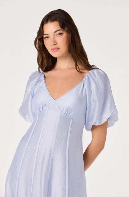 Kathaleya Puff Sleeve Midi Dress