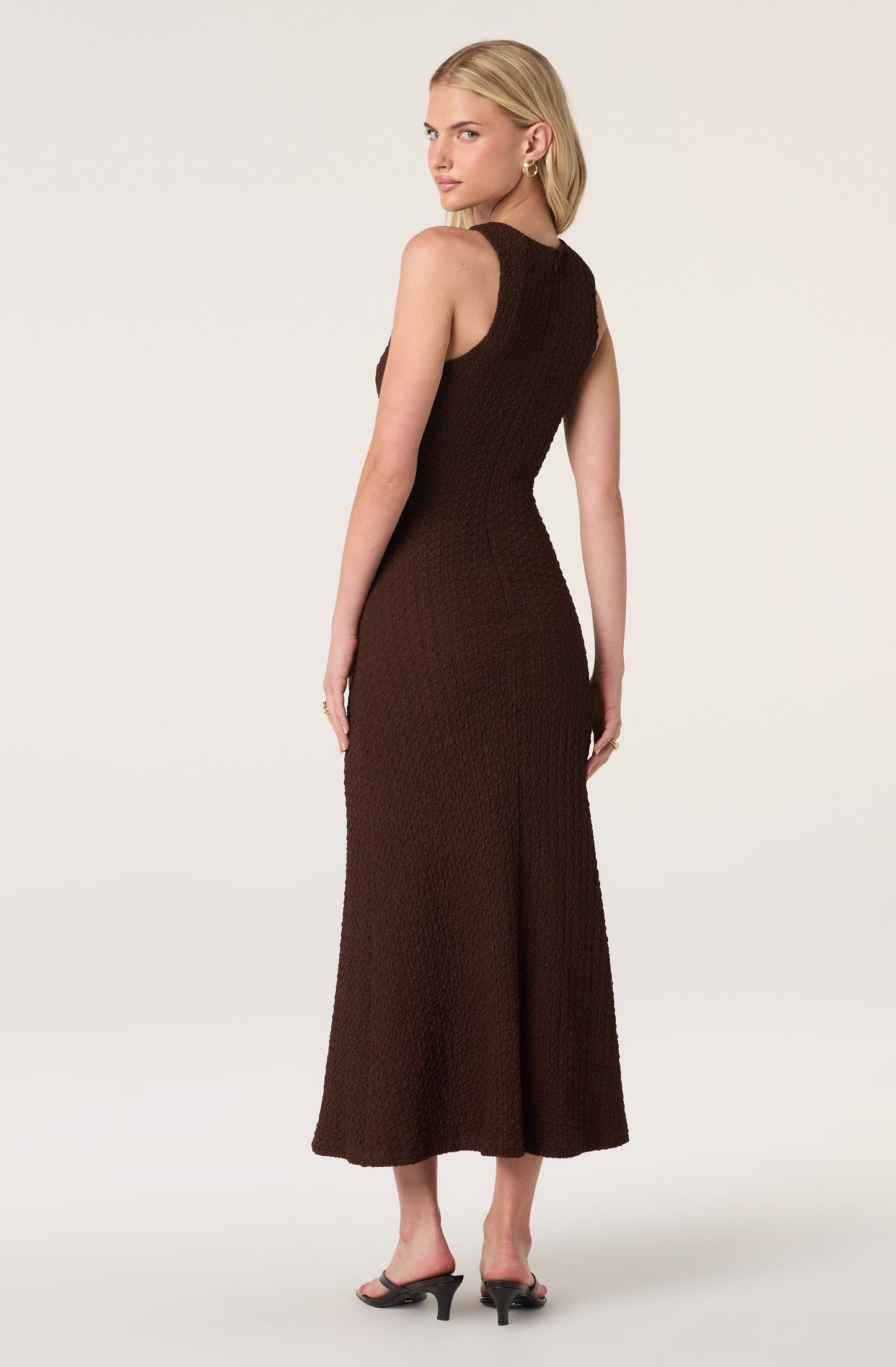 Skyla Keyhole Ruched Maxi Dress