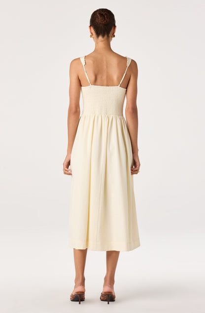 Sahana Crochet Trim Milkmaid Dress