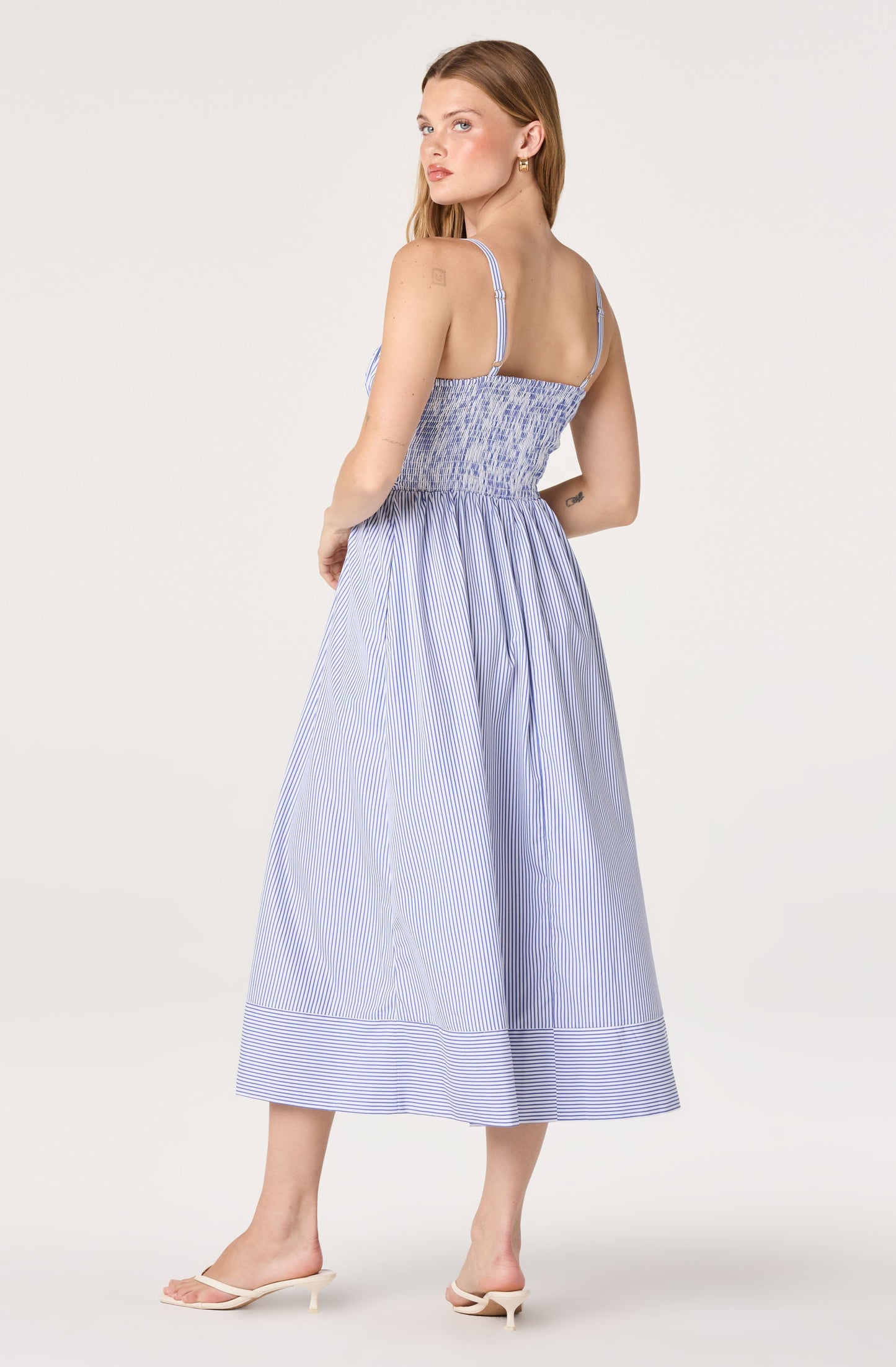 Montserrat Smocked Milkmaid Midi Dress