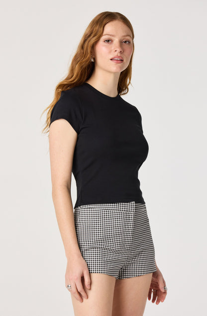 Valerie High-Rise Gingham Hot Pants