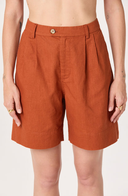Koda Linen Pleated Shorts
