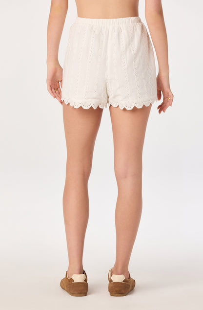 Leah Eyelet Embroidered Shorts